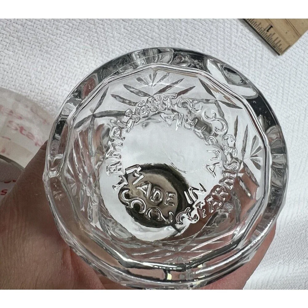 Lamplight Farms Oil Lamp Vintage Made in Austria Unused Clear Glass 8.5”